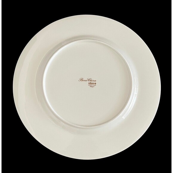 Set Of 2 Vintage Mikasa Narumi Oberlin Gold Rimmed 10-5/8” Dinner Plates - Picture 5 of 7